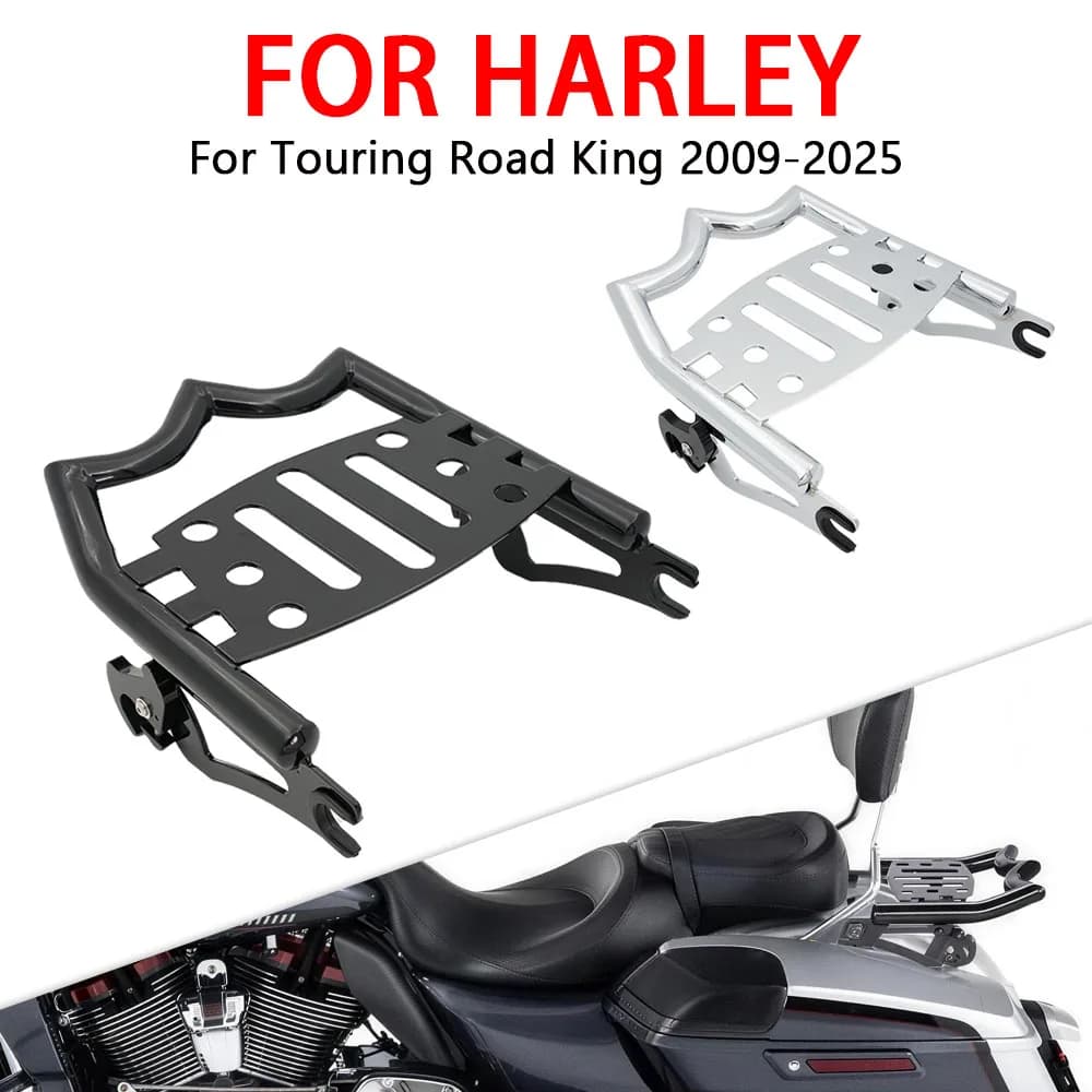 Per Harley Touring Street Glide Road King Road Glide Accessori Moto Nuovo Portapacchi Posteriore Stile Corona