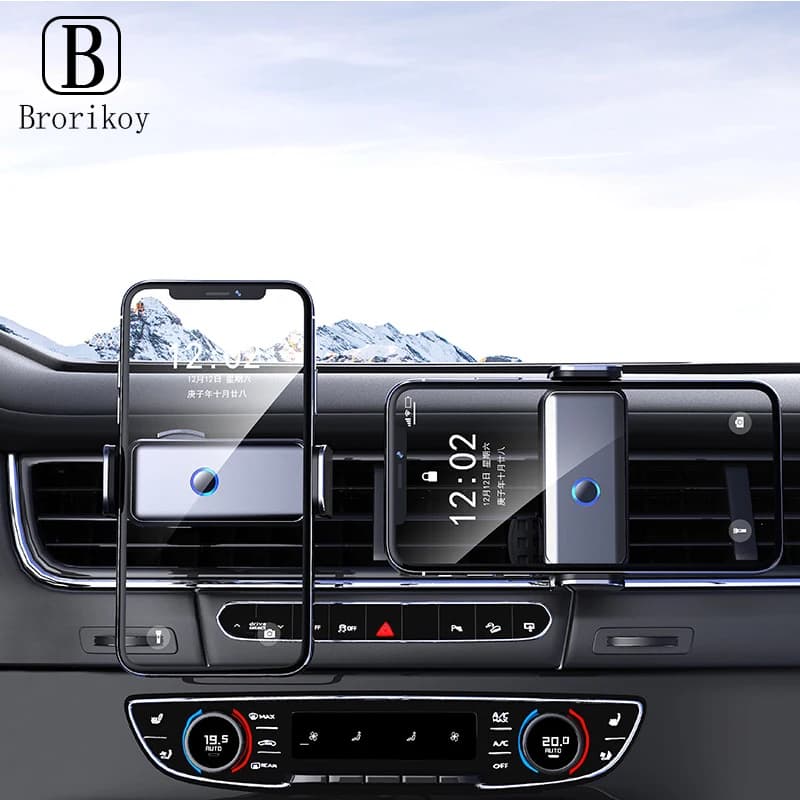 Universal Support for Auto Phone, Mounting to Air Mouth, 360° rotation, for iPhone 17 16 15, Car Navigation Bracket