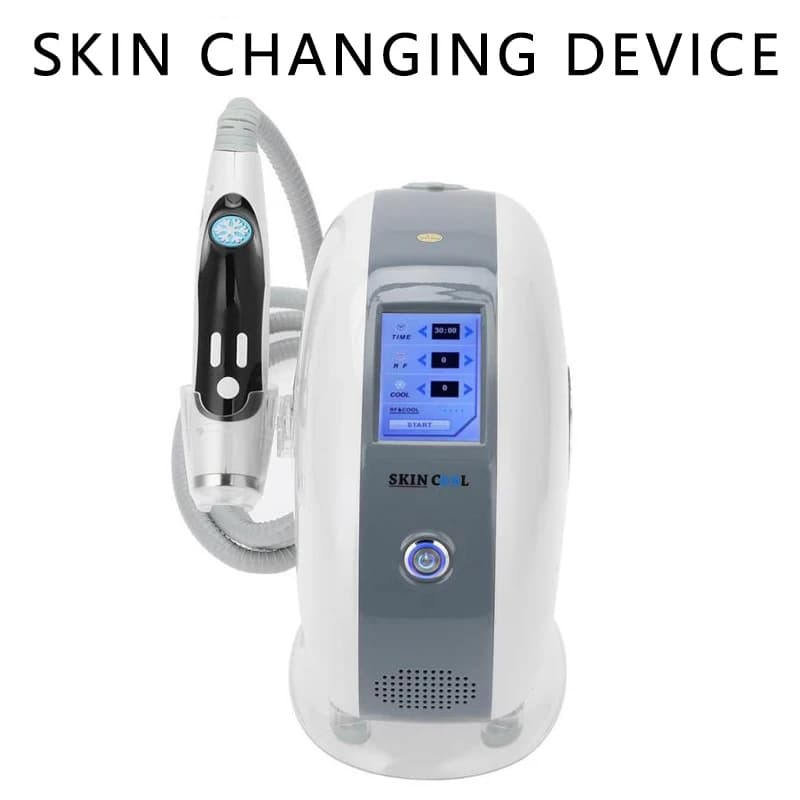 The facial skin rejuvenation device attracts collagen, reduces thin lines, improves compactness and is used in beauty salons