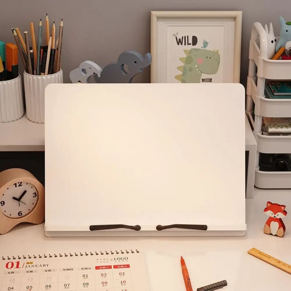 Supporto da lettura regolabile in legno Supporto da libro pieghevole multi-posizione Vassoio Supporto da disegno Supporto da lettura portatile Tablet per bambini
