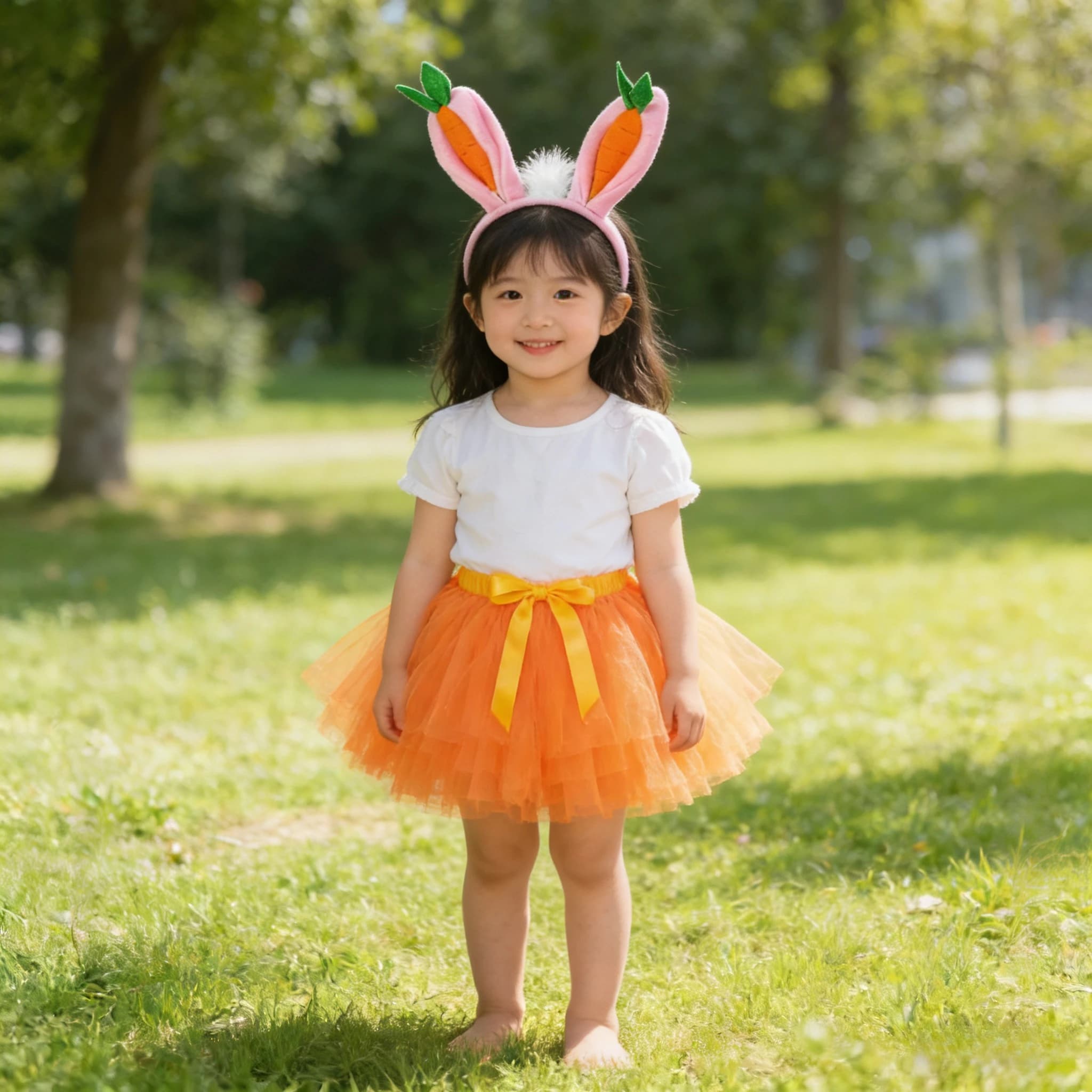 Costume da Coniglio per Pasqua, con Orecchie e Carota, Regalo di Compleanno, Costume per Matrimoni e Spettacoli