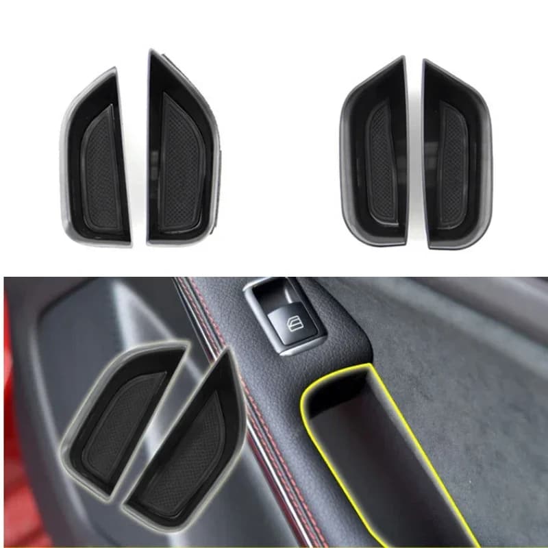 Auto Organizer Door Arm Box Storage Box Container For Mercedes Benz CLA C117 GLA X156 Class A W176 2013-16 Interior Styling