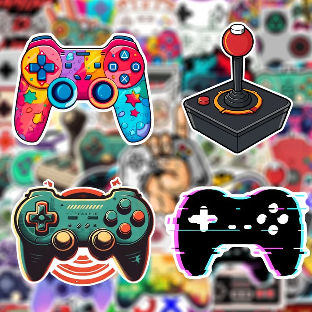 10/30/50pcs Cool Console di Gioco Graffiti Adesivi Divertente Del Fumetto Creativo Decalcomanie FAI DA TE Telefono Bagagli Decorazione Del Computer Portatile adesivo giocattolo
