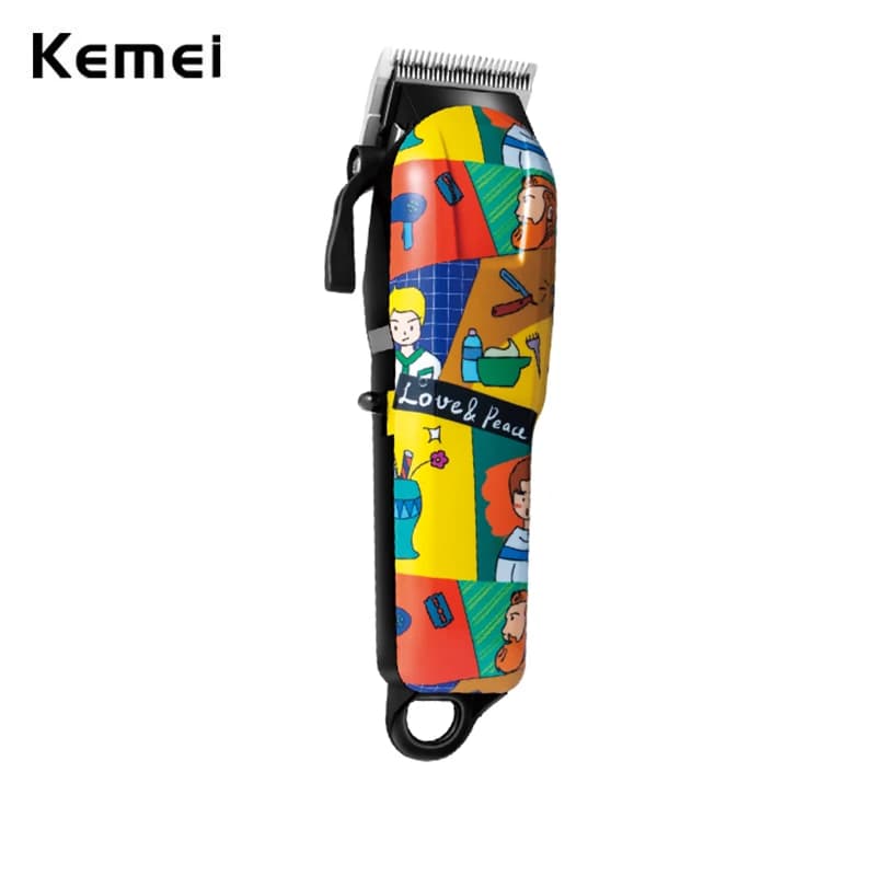 Kemei Graffiti Tagliacapelli Professionale per Sfumature, Regolabile, Senza Fili, Ricaricabile, per Uomo