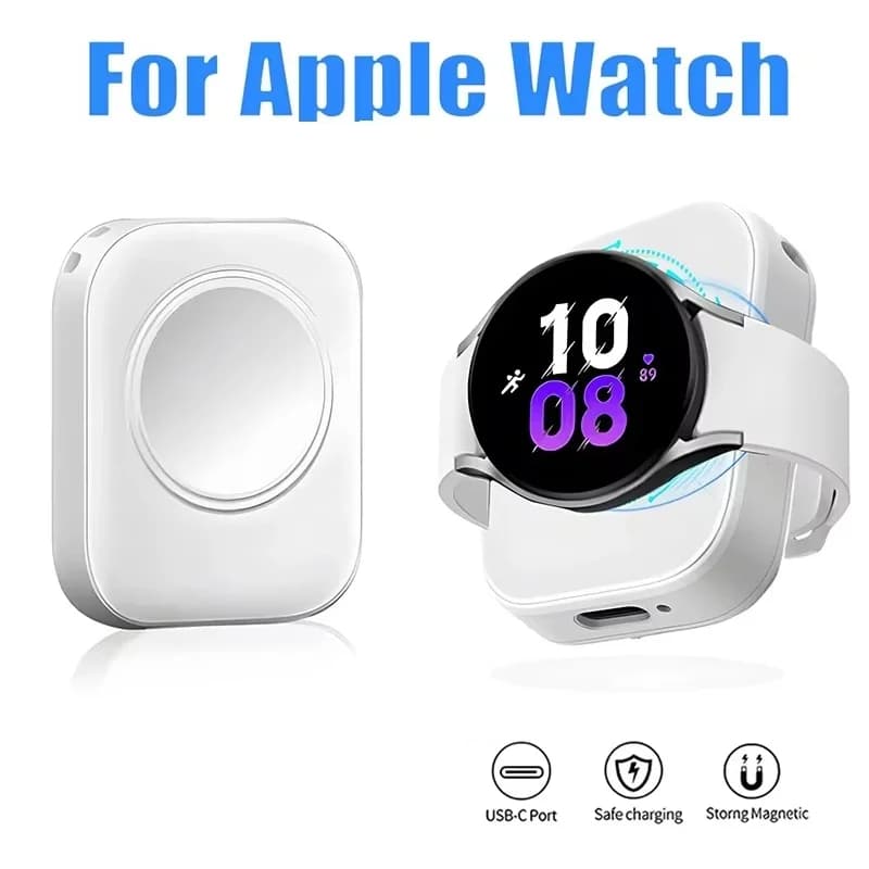 Home Office Travel Type C Watch Charger Travel Adapter For Apple Watch Series 10 9 8 7 SE 6 5 4 3 2 1 Stable Magnetic Hold Tools