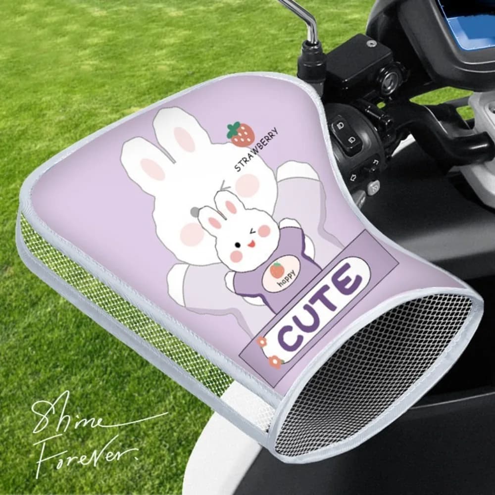 Guanti protettivi solari universali per veicoli elettrici Guanti da manubrio per moto traspiranti antivento Guanti impermeabili anti-UV