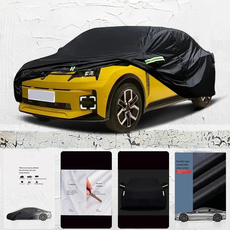 For-Renault-5-Anti-UV-Sun-Shade-Rain-Snow-Resistant-Black-Cover-Dustproof-Car-umbrella-Full
