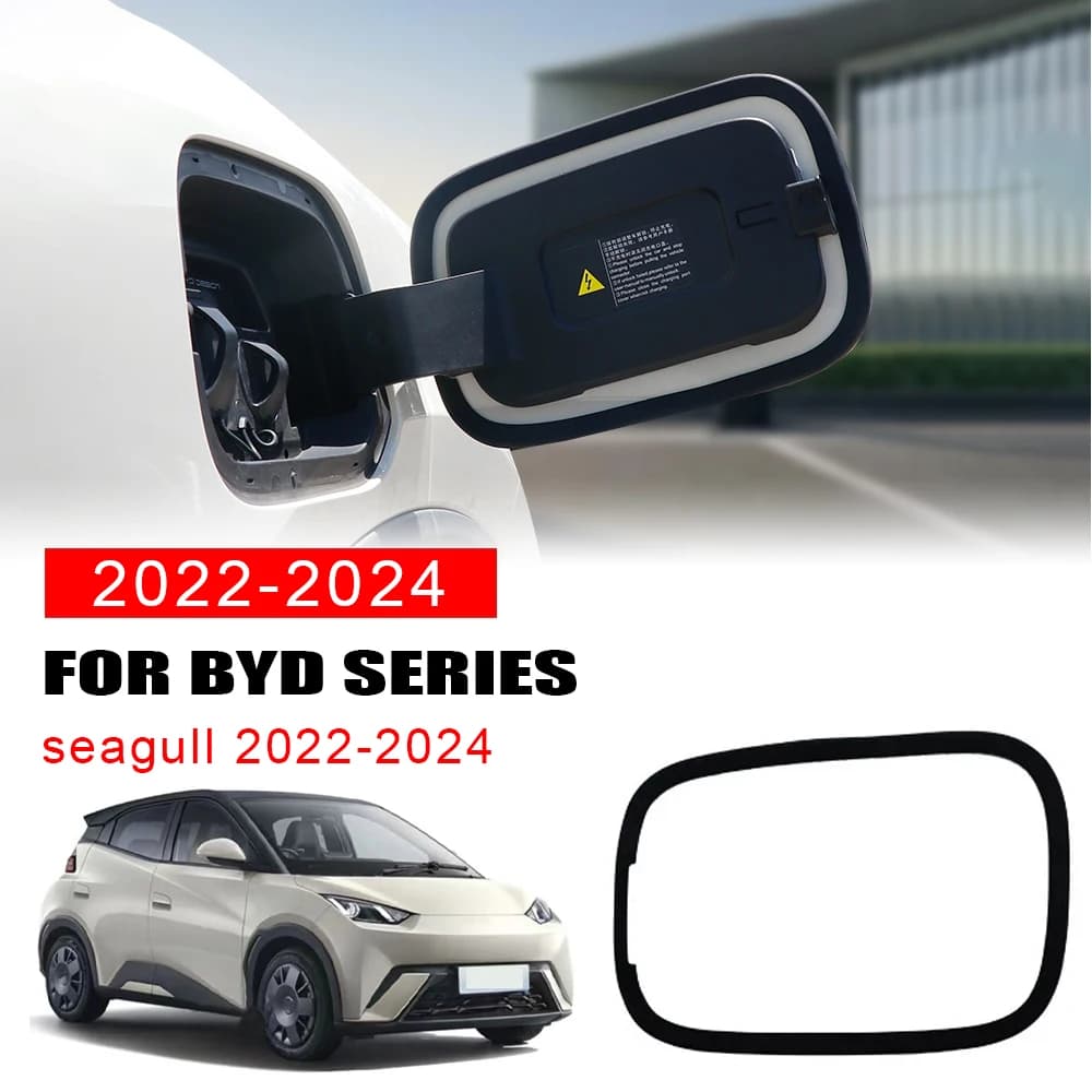 Car Charging Port Rubber Sealing Ring For BYD Byd seagull 2022-2024 Protective Dust Cover Ring Waterproof Accessories