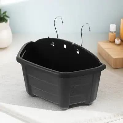 Wall Mounted Semicircle Flower Pot Durable Rustic Hanging Planter Indoor Vertical Plant Holder Bucket Stand Garden Accessories