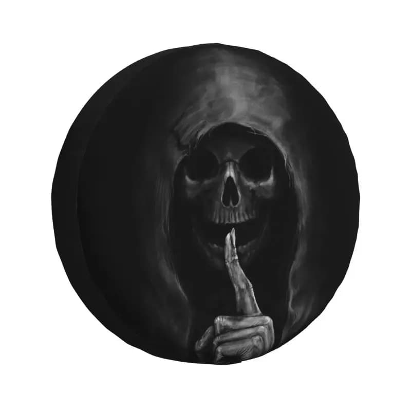 Horror Gothic Death Skull custom spare wheel cover for Jeep SUV RV Camper Car wheel protection accessories 14 "15" 16 "17"