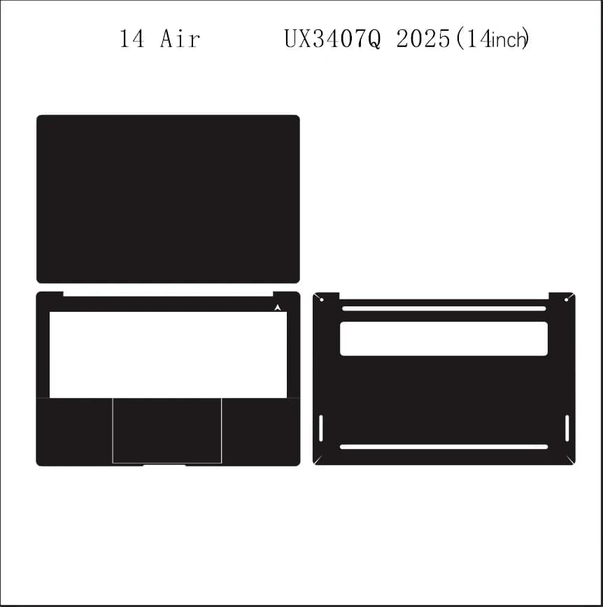 Pellicola Protettiva in Vinile per ASUS Zenbook S 16 UM5606 UM5606WA UM5606G /Zenbook A14 UX3407 UX3407Q 2025 Notebook PC Laptop