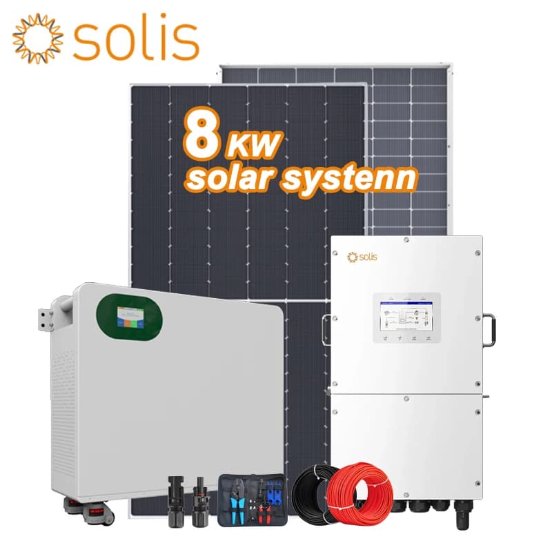 Sistema Ibrido Completo di Energia Solare 8Kw 15Kw 25Kw con Accumulo e Pannelli Fotovoltaici per Uso Residenziale