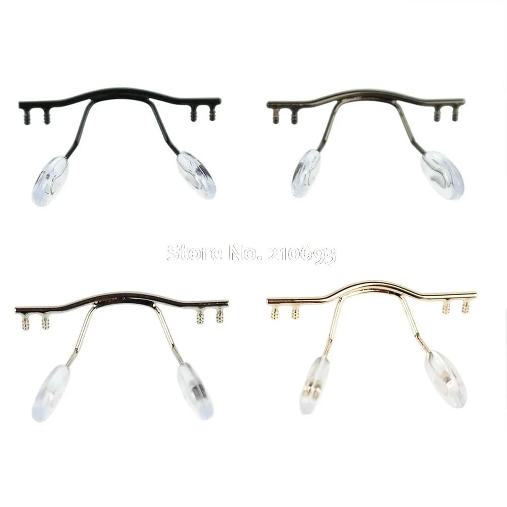 25 pz occhiali da vista ponte occhiali nasello braccio metallo senza montatura montatura da vista ponte naso pad supporto accessorio per occhiali