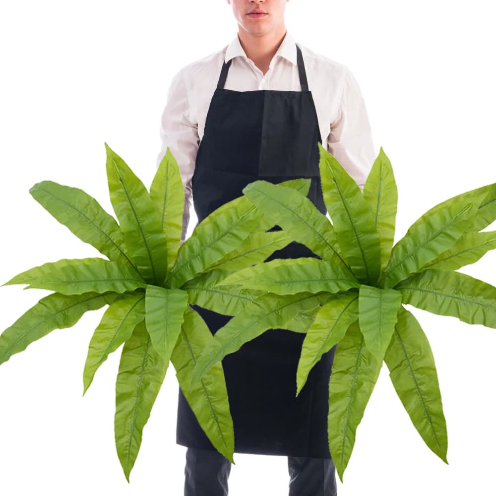 Large artificial ferns with 15 leaves for exterior and interior, fake fern, fake fern plant for garden porch, entrance, house windows