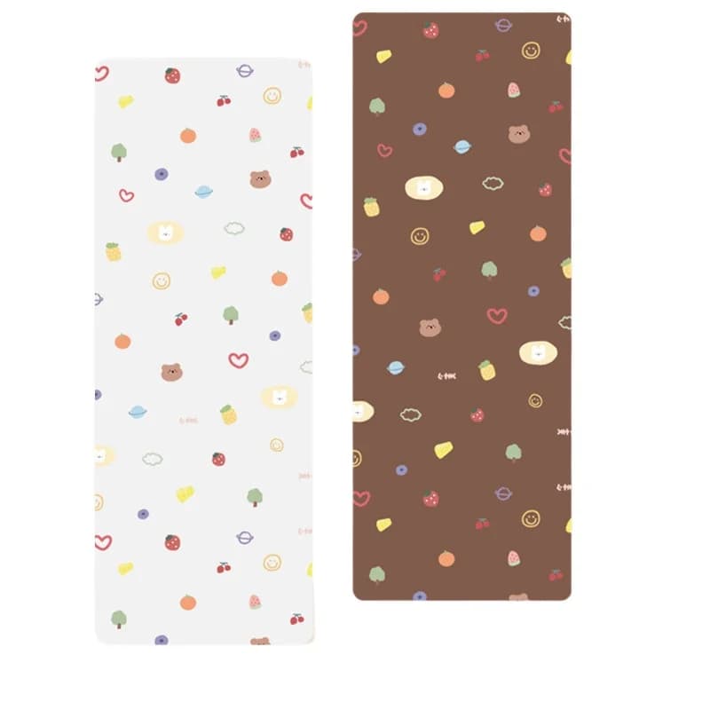 Lezyan Happy Party Non-slip natural rubber yoga mat that absorbs sweat Exercise Gymnastics thick Gymnastics Training Fitness Gym