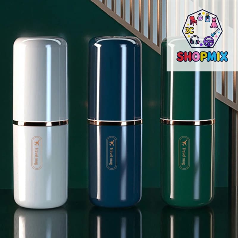 Porta Spazzolino da Viaggio Portatile, Contenitore per Dentifricio, Scatola Organizer per Bagno, Tazza per Articoli da Toilette da Viaggio, Nuovo Design Creativo