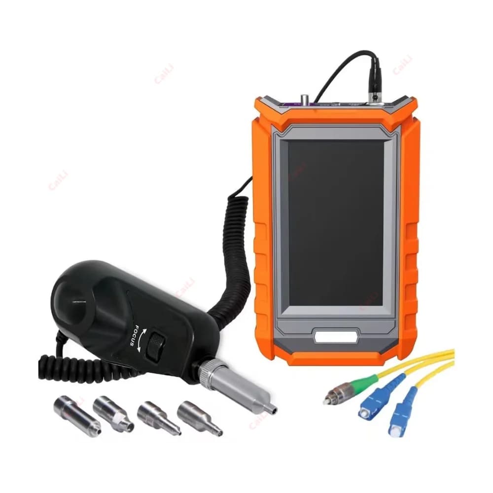 Microscopio per pulizia portatile con sonda per ispezione in fibra ottica FTTH FVM-103 Strumento da 4,3 pollici SD-LCD