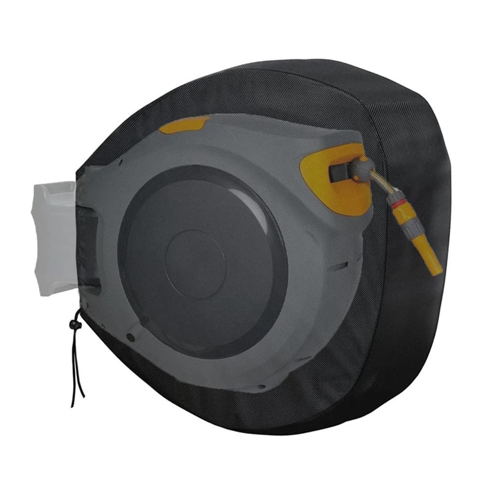 Copertura per Avvolgitubo da Giardino Retrattile Realizzata in Tessuto Oxford 420D Rivestito in Argento e con Rivestimento Interno in Uretano per Uso in Tutte le Stagioni