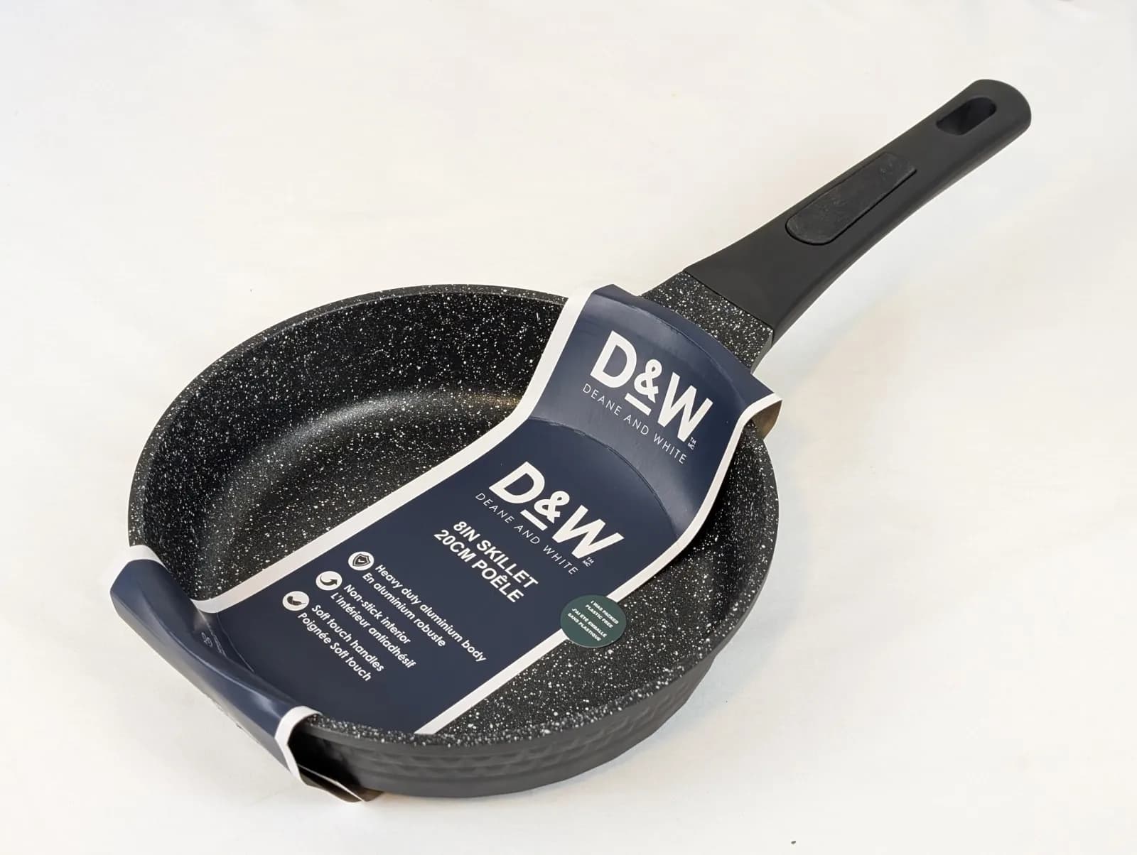 8 inch black ceramic tile non-stick pan for induction gas cooker versatile kitchen pan with ergonomic