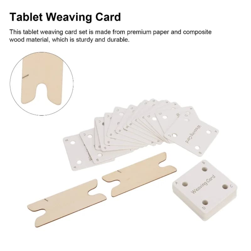 Tablet Weaving Card Smoothness Convenient Flexible Safe Sturdy Durable Paper Loom Card For Craft Weaving Lovers