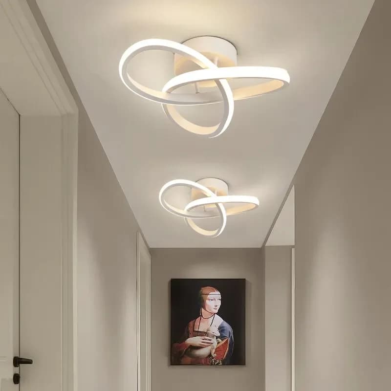 Lampada da soffitto a LED in stile moderno Lampadario per la casa Lampada a tre colori Lampada da camera da letto Installazione superficiale Lampada da sala da pranzo