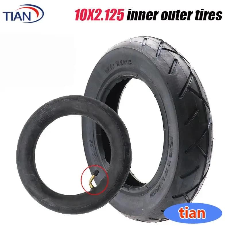 For Navee N40 HX X7 Swagtron Swagcycle Turboant X7 Rubber Tire 10x2.125 Inner Tube Outer Tyre Electric Scooter Part
