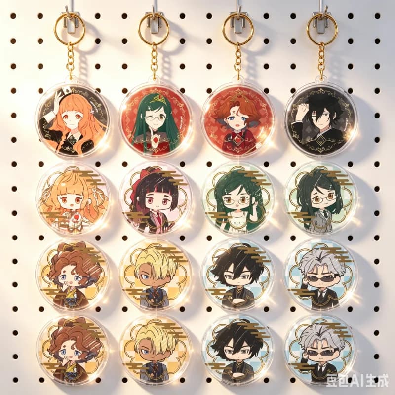 Agents of the Four Seasons 6cm Ruri Hazakura Hanaba Hinagiku Acrylic Pendant Keychains Bag Decorations Animation Periphera