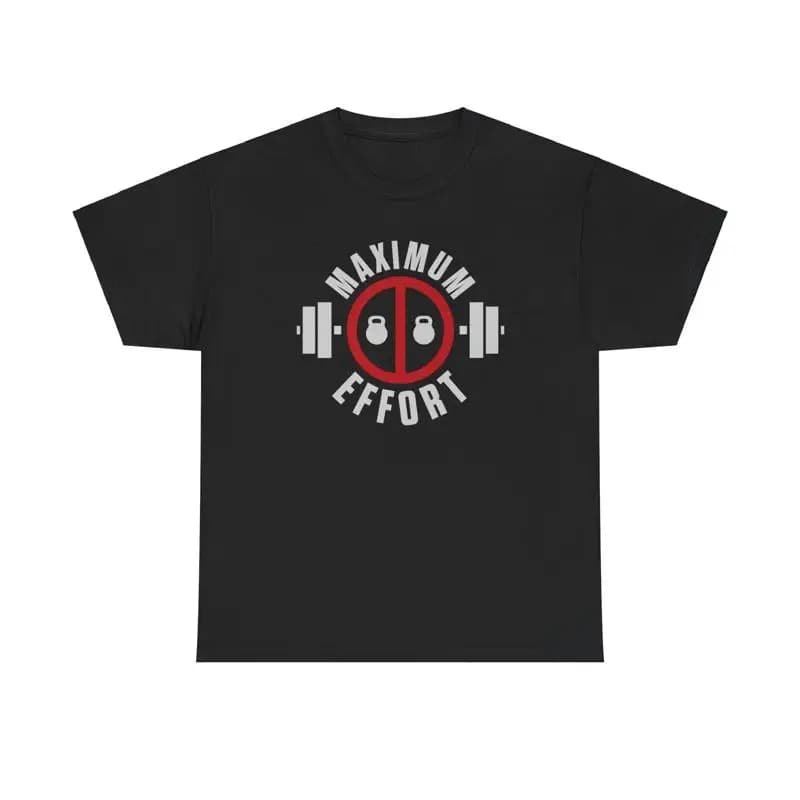 Kettlebell gym t-shirt for weight lifting with maximum effort