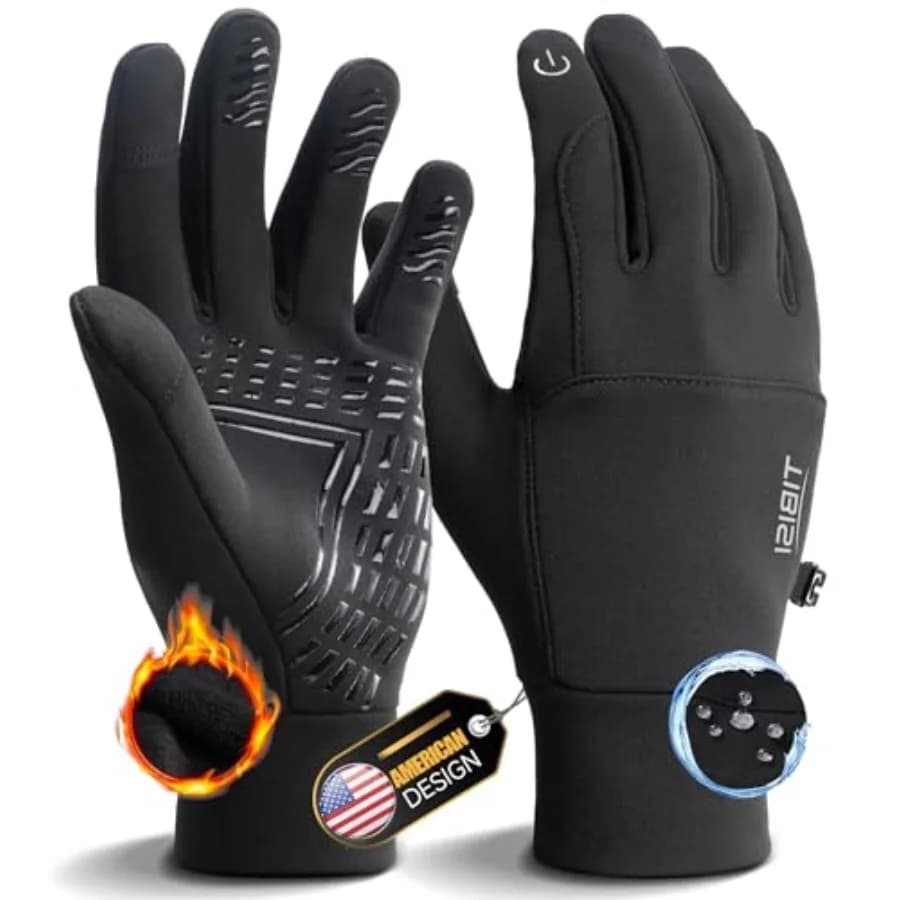 Waterproof Winter Gloves for Men and Women, Ski and Snow Gloves Windproof with Touchscreen for Race and Cycling
