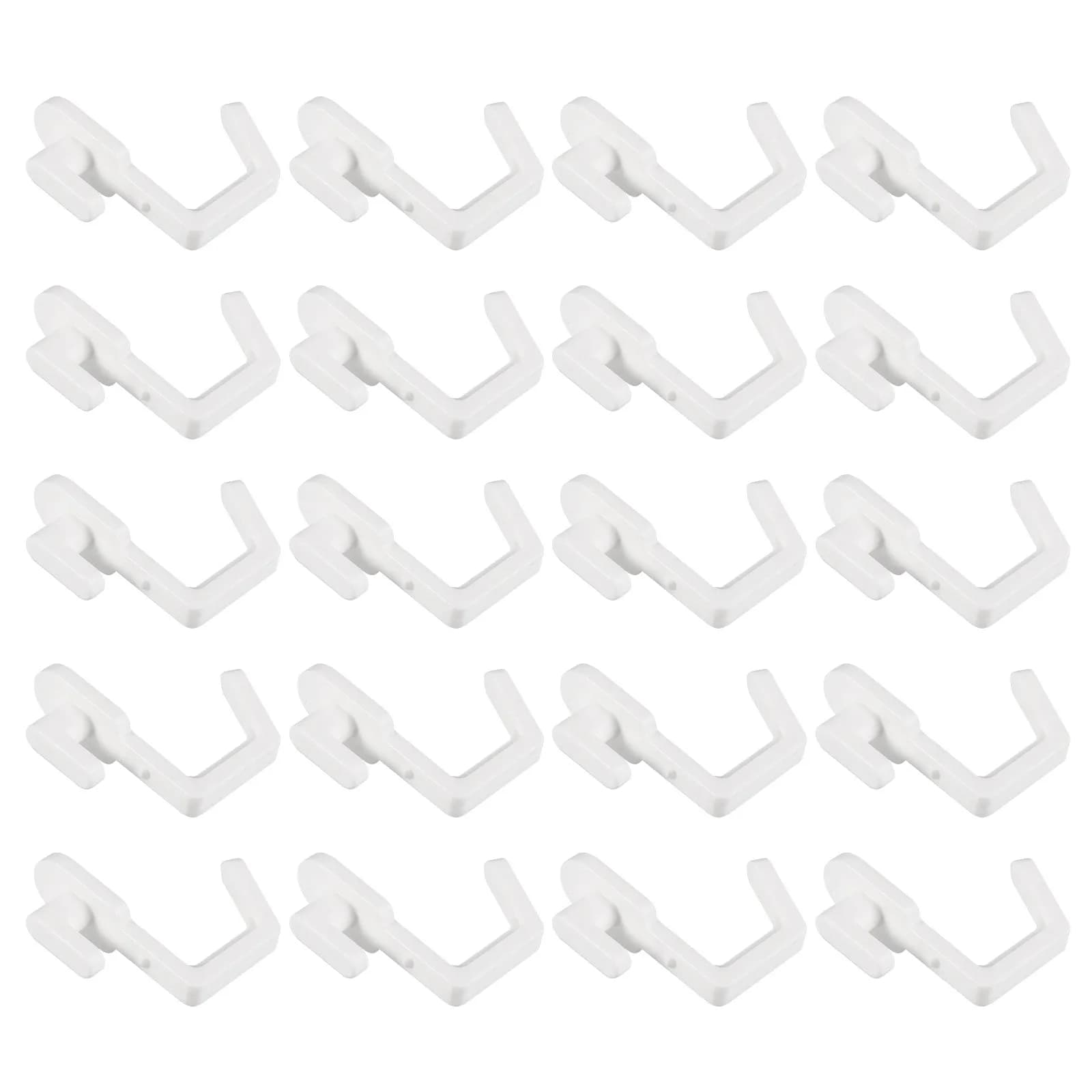20Pcs Display Hook for Peg Board Heavy Duty Plastic Storage Hook Perfect for Workshop Shelf Hanger Garage Organizer