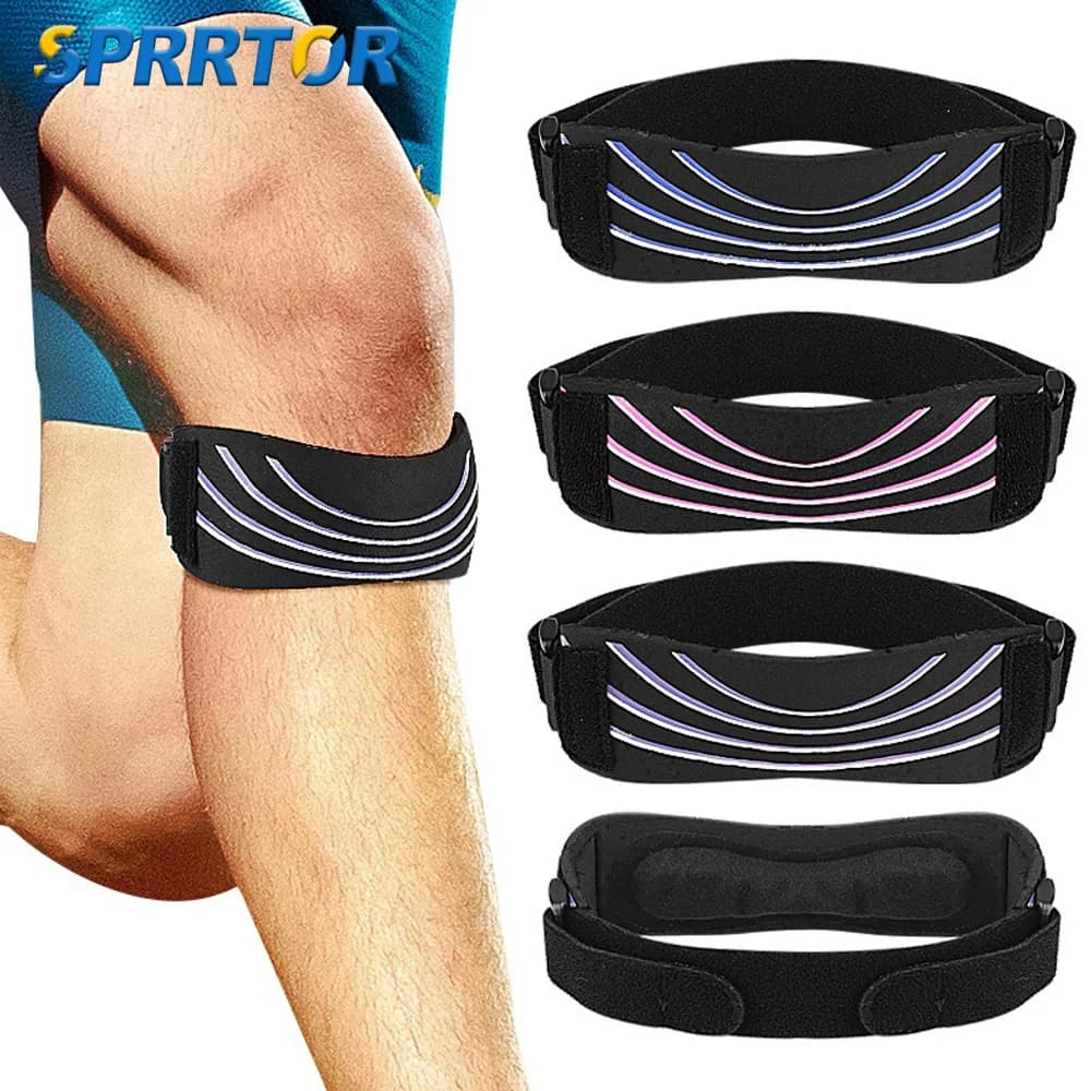 Supporto per Ginocchio con Fascia Patelare, Unisex, Efficace per Tendiniti, Corsa, Basket, Tennis