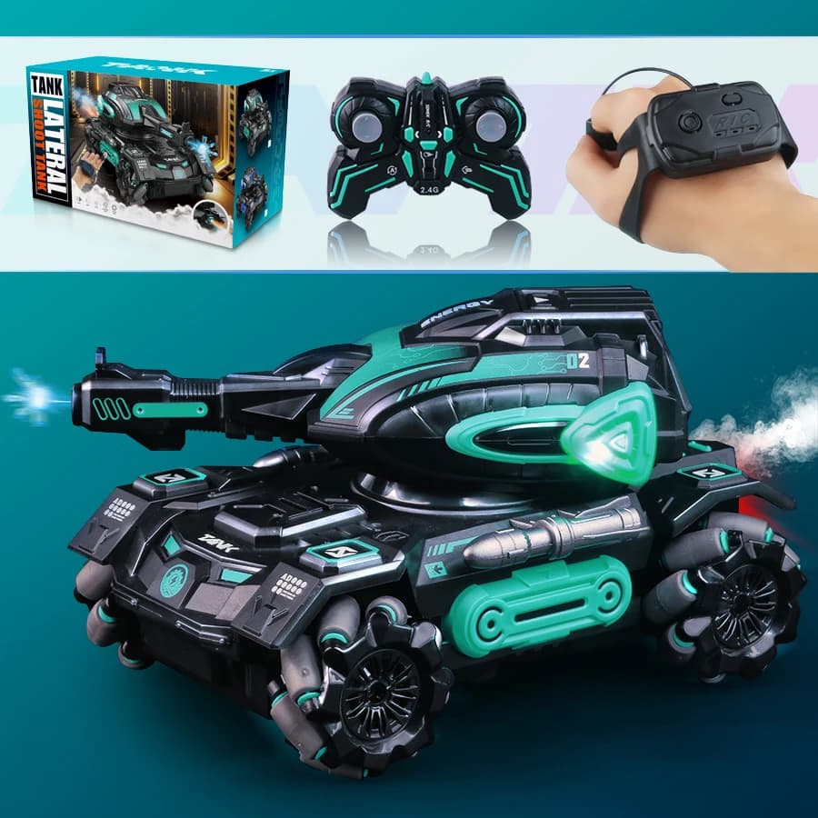 RC spray car 2.4G a quattro ruote stunt lancio acqua polo carro carro armato ragazzo macchina armatura auto giocattolo Orologio richiede acquisto aggiuntivo