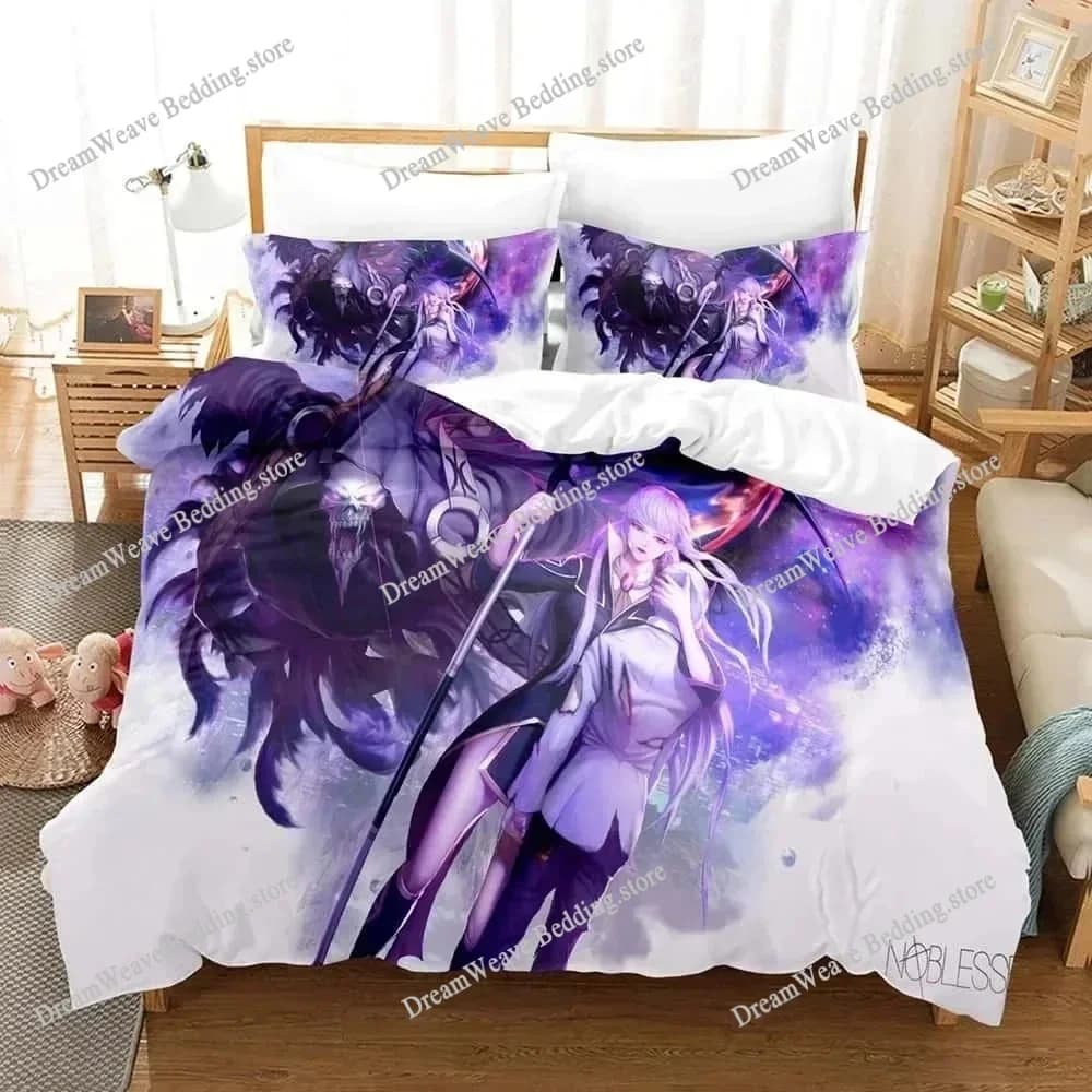 Nuovo Set di Biancheria da Letto Noblesse, Singolo, Matrimoniale, Queen, King Size, Set per Camera da Letto Adulti e Bambini, Set Copripiumino Stampato Anime