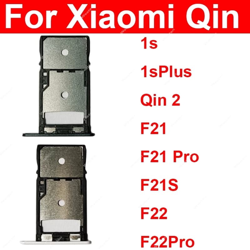 Supporto del vassoio della scheda SIM per Xiaomi Qin 1S 1S Plus + Qin 2 F21 F21S F22 Pro Slot per scheda SIM Lettore Presa Adattatore Parti