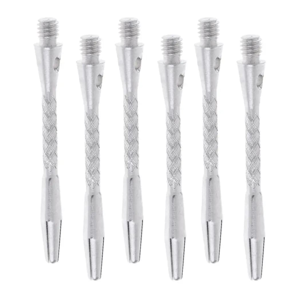 Durable Alloy Look 2BA Shafts 4.5mm Thread Short Stems Set of 6 for Soft Tip Practice