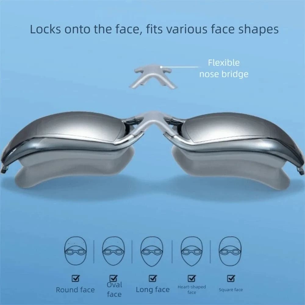 Anti-fog swimwear Adjustable UV protection Swimwear for myopia Waterproof swimwear Eyelets for myopia correction