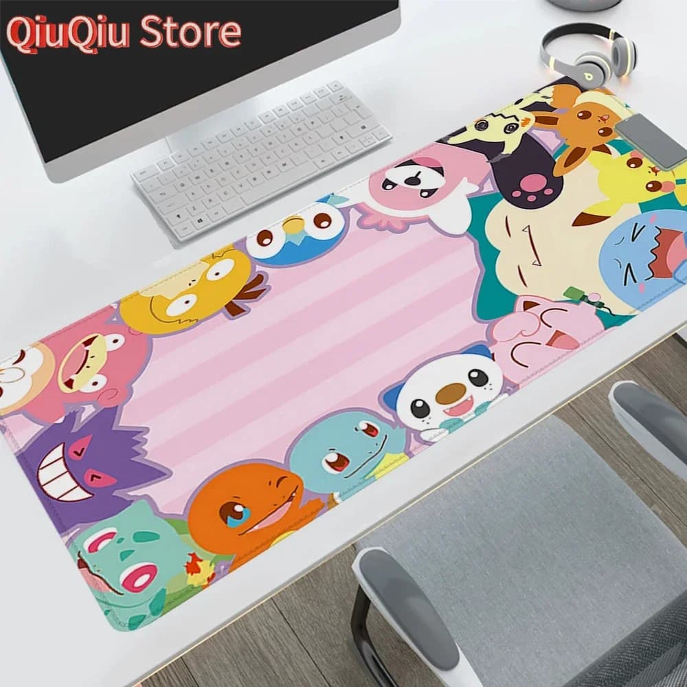 Nuovo Pokemons Mouspad Deskmat Kawaii Cute Gaming Mats Pad per Computer Uffici Mousepad Gamer Mouse Tappeto Mausepad Grande Mousepepad