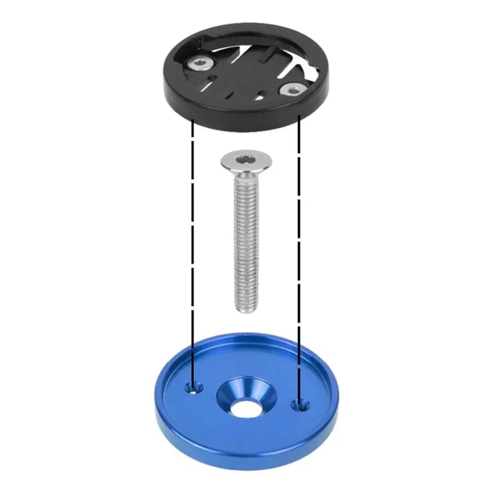 Supporto per tachimetro Accessori per biciclette Adattatore per staffa Supporto per cronometro Supporto per computer da bici Tappo superiore per stelo per Garmin | Bryton | Telefono