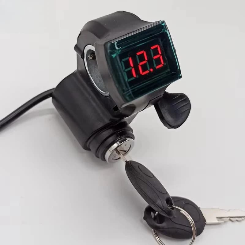 Electric Mountain Bike Pole Accelerator with LED Tension Display, Dite Accelerator, Key Lock