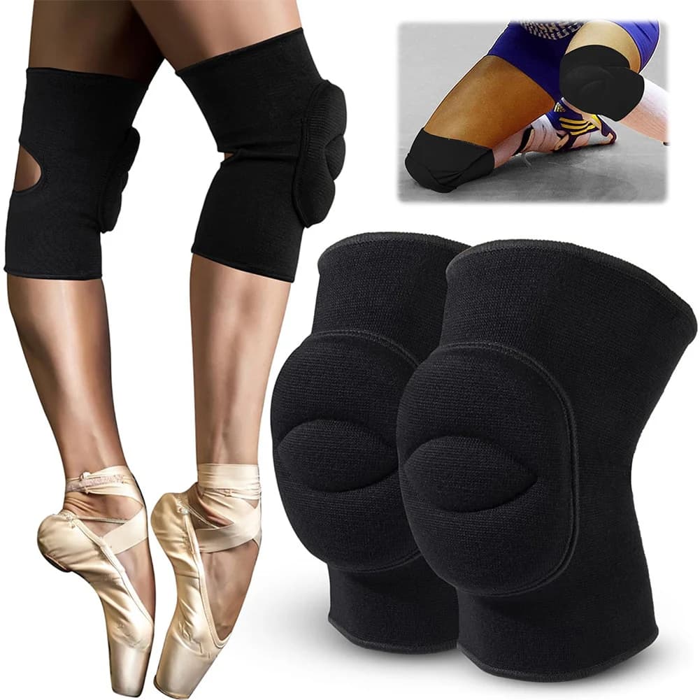 1 paio di protezioni per ginocchia sportive, maniche di compressione per ginocchio traspiranti, ginocchiere morbide multifunzione antiscivolo per pallavolo, calcio