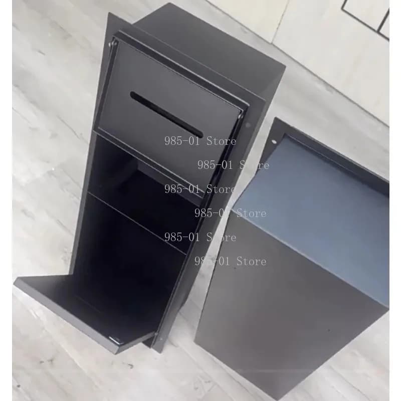 2026 Upgraded Stainless Steel Recessed Trash Can | In-Wall Tissue Box | Space-Saving for Small Bathrooms | Easy Install