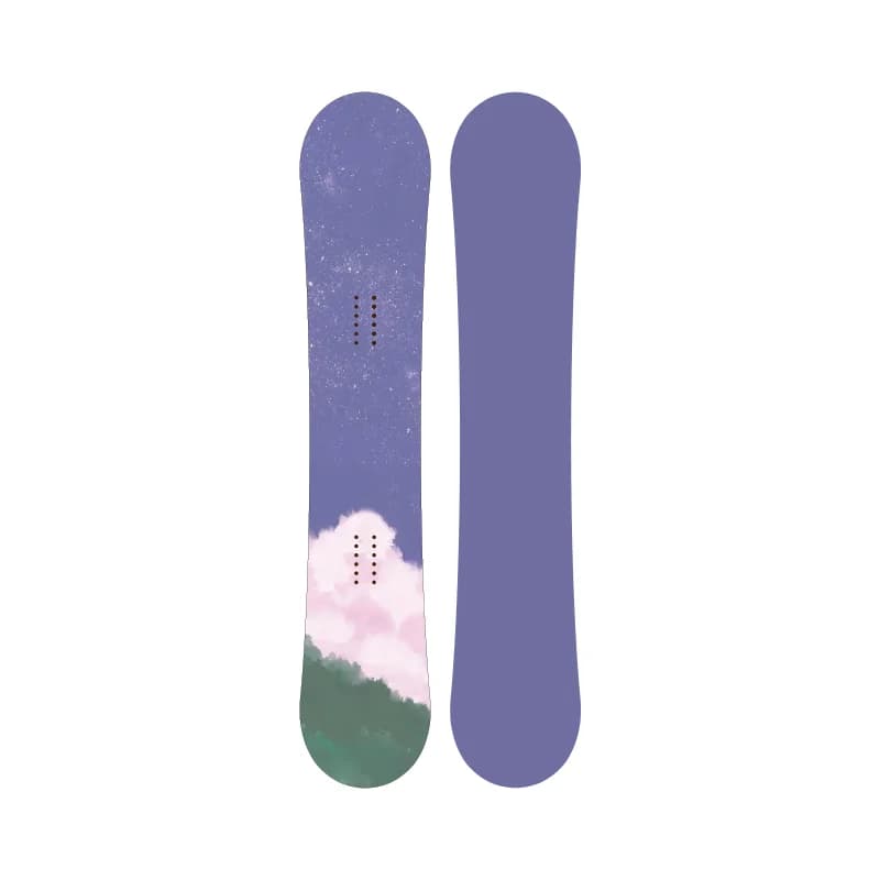 Wholesale All-Mountains Winter Sport Sandwich Snowboard Plain White Wooden Board with Sintered Extruded Base Binding