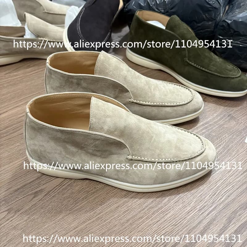 black moccasins apricot boots casual men's shoes all in real leather women's walking shoes boots leather suede high quality cowhide