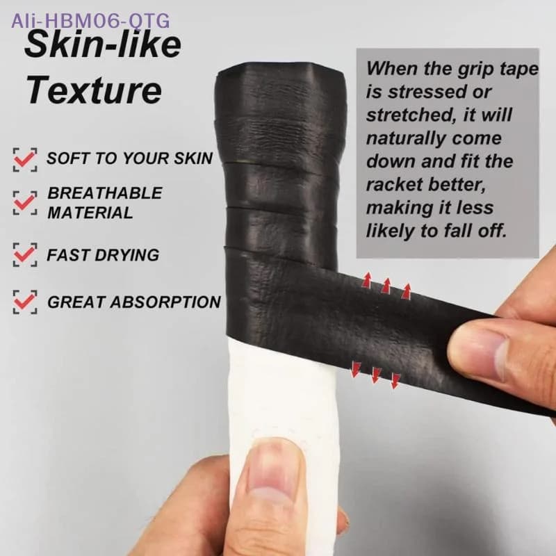 [New] 12Pcs Racket Grip Tape For Badminton/Sweat-Absorbent Tennis Badminton Racket Grip Tape Overgrips