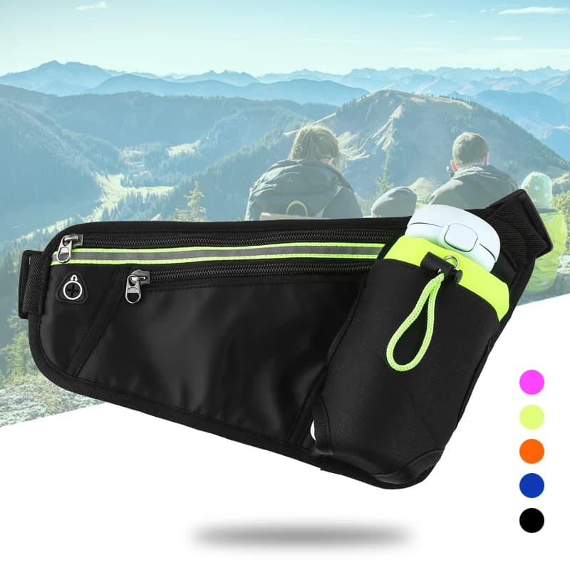 Running Waist Bag for Running Moisturization for Marathon Sports Waist Triangle Climbing Hiking Gym Fitness Waist with Water Bottle