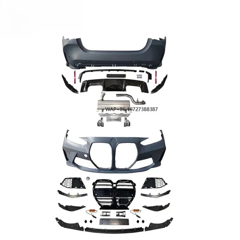 4S G22 UPGRADE M4 STYLE BODY KIT WITH CAR BUMPER DIFFUSER EXHAUST TIPS 2013-2019 4 SERIES 425i 430i AUTO CAR FULL FACELIFT KITS