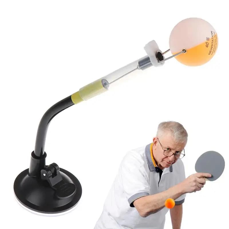 Macchina per allenamento tennis tavolo con ventosa fissa per rimbalzo rapido, clip stabile per tavolo da allenamento