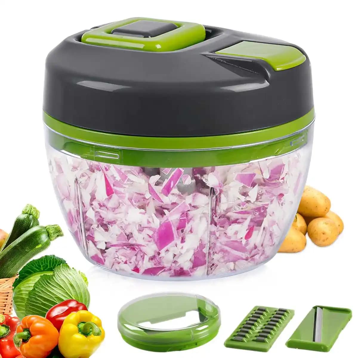 Hand extractor for garlic 2 in 1 multifunctional for domestic use, slicer for vegetables, hand blender for garlic, garlic blender, garlic extractor