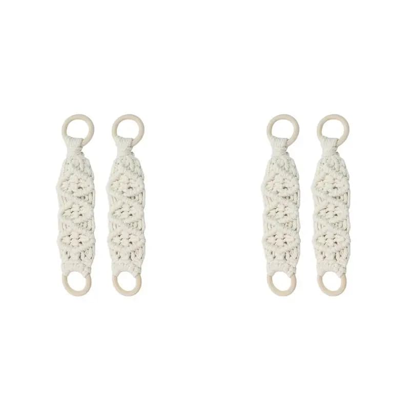 AA05 Set di 4 Anelli Portasciugamani da Cucina, Ganci per Asciugamani con Anello di Sostegno, 10,43x2,56 Pollici