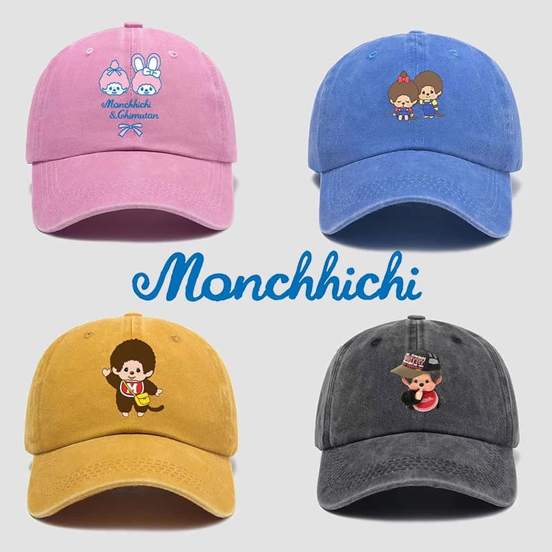 Cappello da Baseball Monchhichi per Uomo e Donna, Regolabile, Stile Hip-hop, per Adulti e Bambini, Regalo